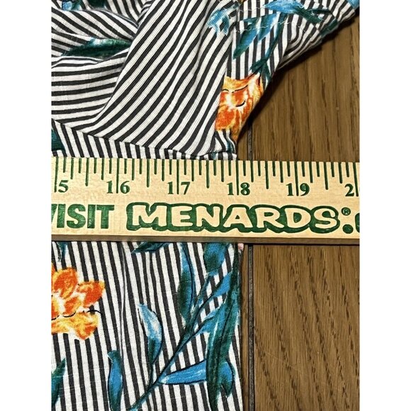 Daniel Rainn Floral Top Size M Elastic Neck Blouse Cottagecore Boho Peasant - Picture 4 of 10